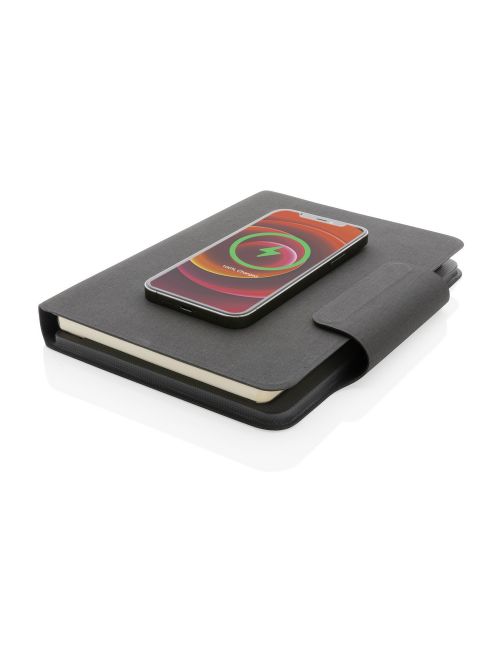 Notatnik A5, ładowarka bezprzewodowa, power bank 8000 mAh