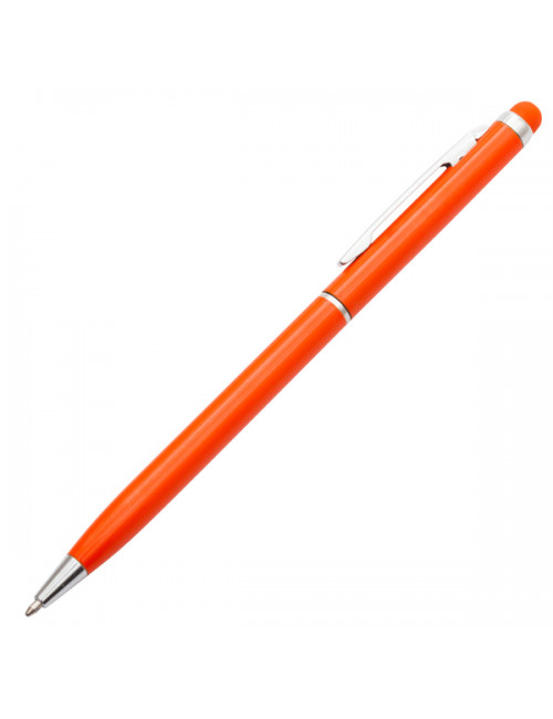 Długopis aluminiowy Touch Tip, pomarańczowy 