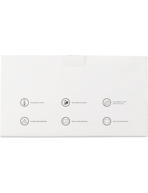 Bambusowy organizer na biurko, ładowarka bezprzewodowa 5W