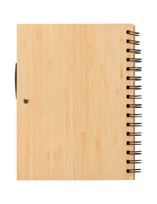 Bambusowy notatnik A5, długopis