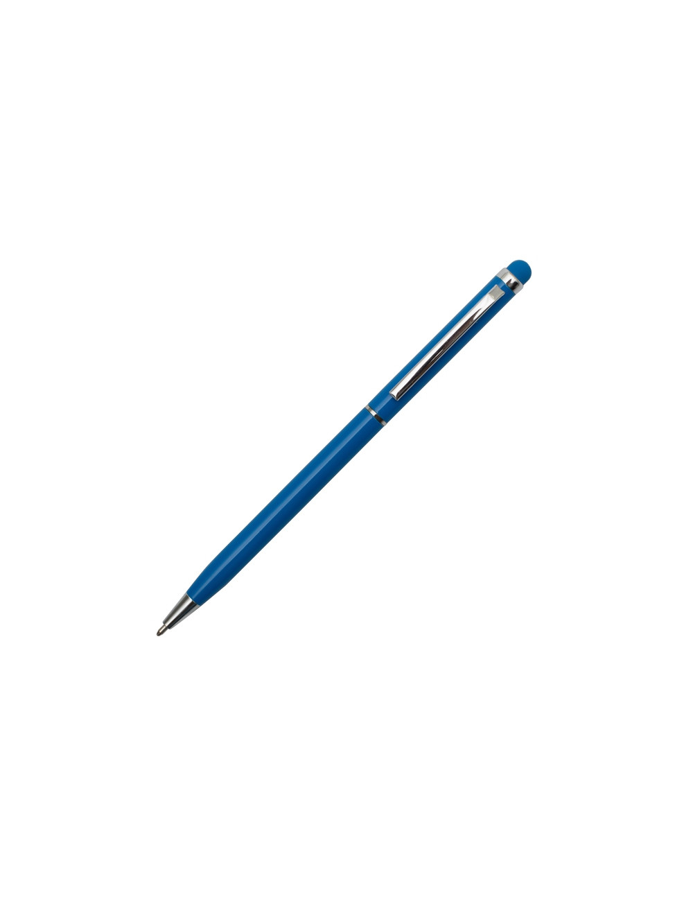 Długopis aluminiowy Touch Tip, jasnoniebieski 