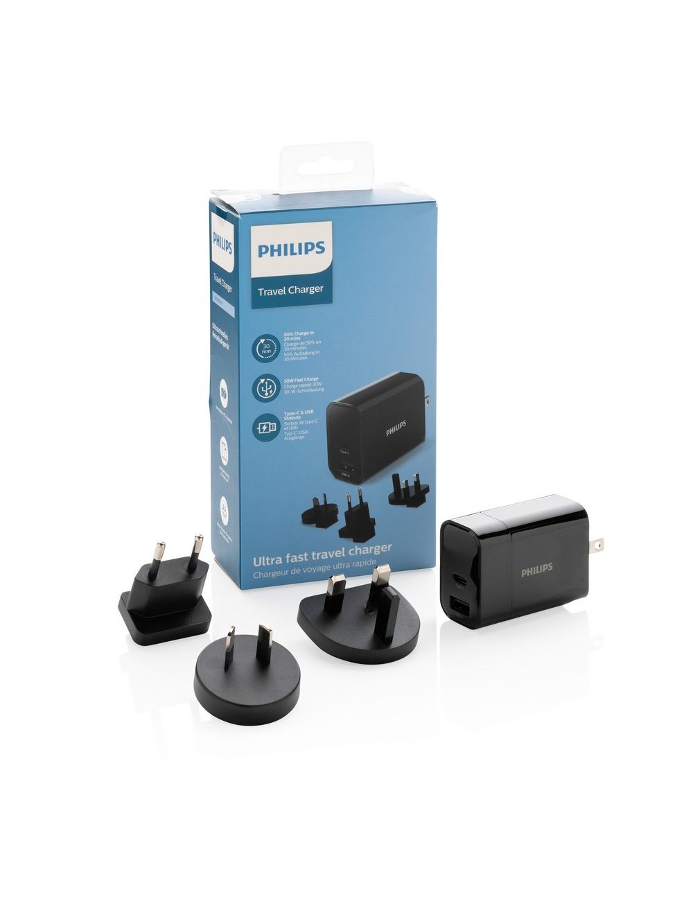 Uniwersalna ładowarka Philips 30W, adapter...