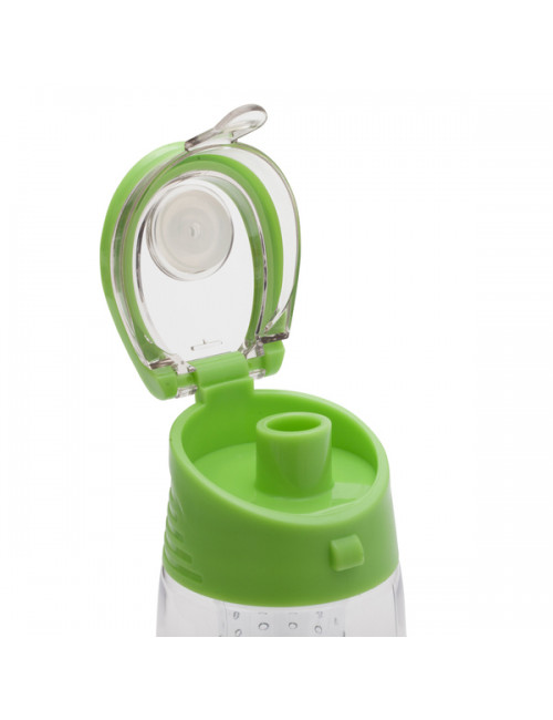 Bidon Frutello 700 ml, zielony/transparentny