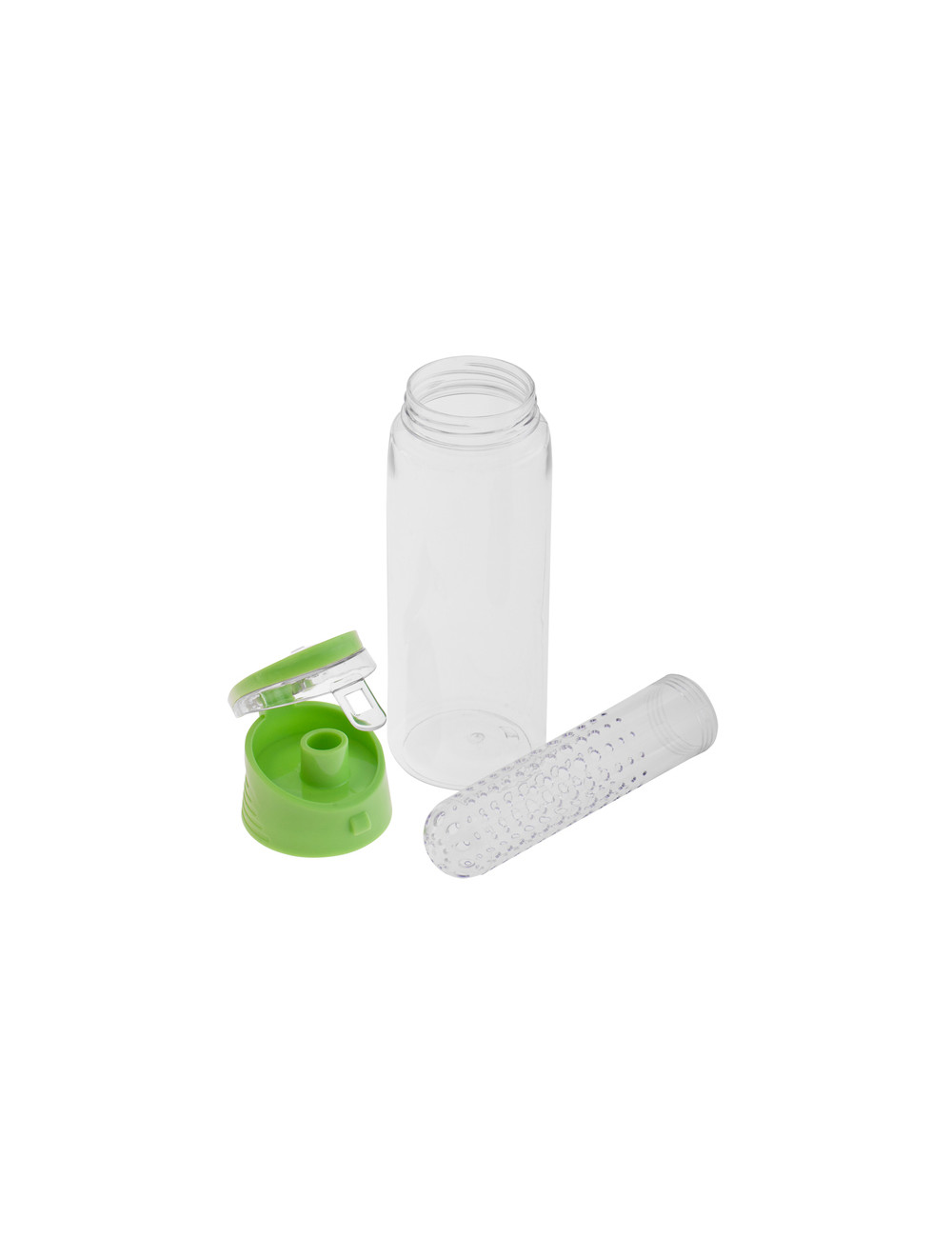 Bidon Frutello 700 ml, zielony/transparentny
