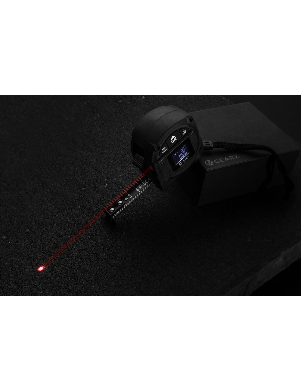 Miara 5m, dalmierz laserowy 30m Gear X