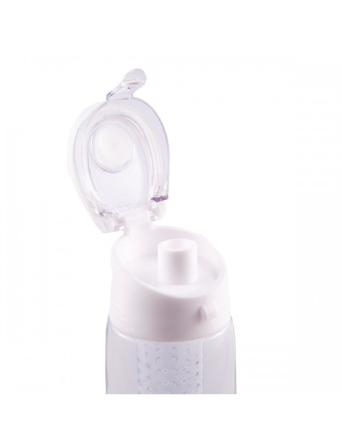 Bidon Frutello 700 ml, biały/transparentny 