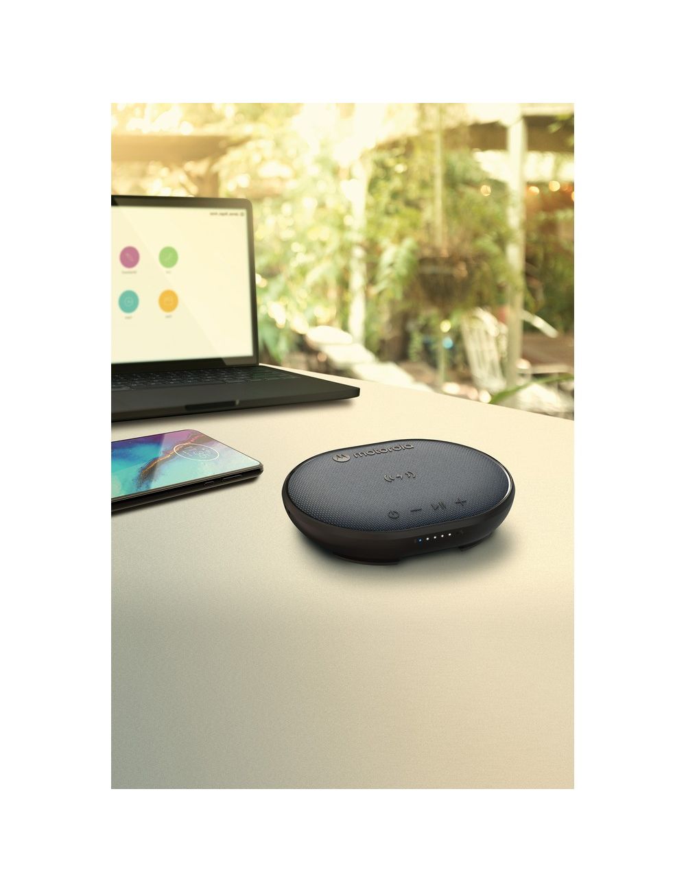 Głośnik bezprzewodowy 5W Motorola, ładowarka...