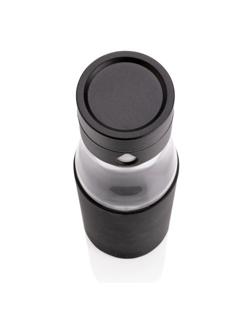 Szklana butelka 650 ml Ukiyo, monitorująca ilość wypitej wody