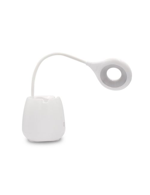 Lampka na biurko, głośnik bezprzewodowy 3W, stojak na telefon, pojemnik na przybory do pisania | Asar