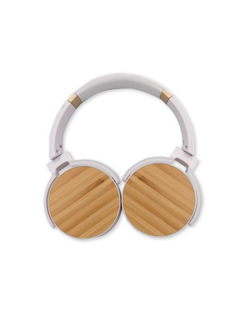 Składane bezprzewodowe słuchawki nauszne, bambusowe elementy | Hollie