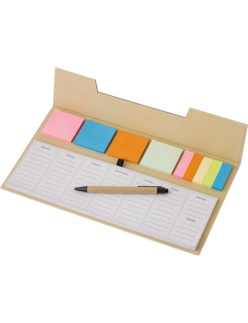Zestaw do notatek, karteczki samoprzylepne