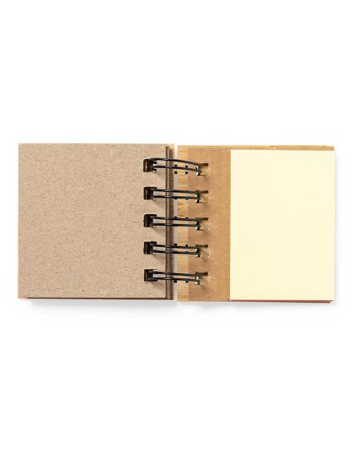 Bambusowy zestaw do notatek, karteczki samoprzylepne