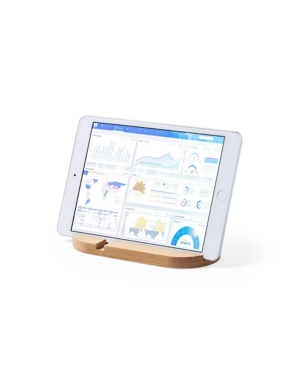 Bambusowy stojak na telefon, stojak na tablet