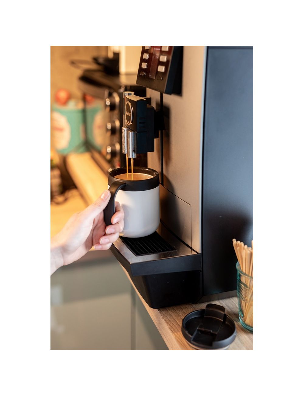 Kubek termiczny 400 ml z rączką | Wyatt