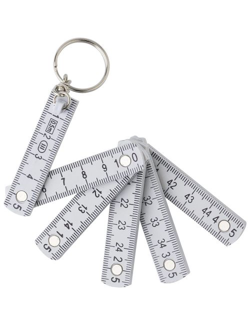 Brelok do kluczy, miara 50cm, składana