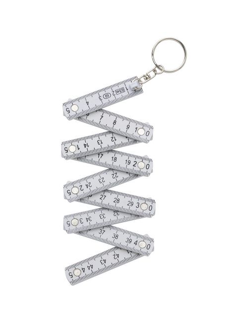 Brelok do kluczy, miara 50cm, składana