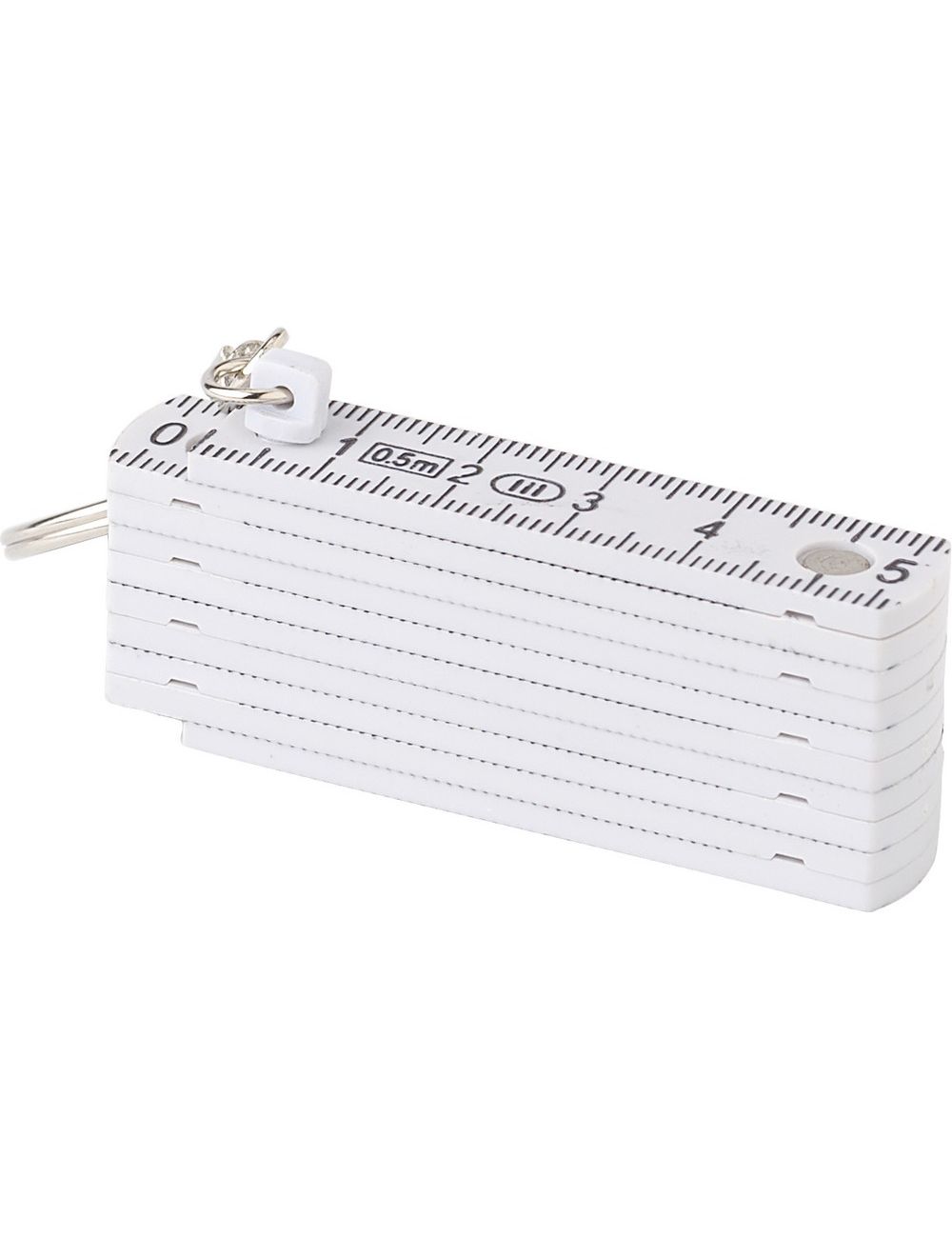 Brelok do kluczy, miara 50cm, składana