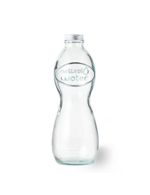 Zestaw 2 szklanek 400 ml i szklana butelka 1000 ml