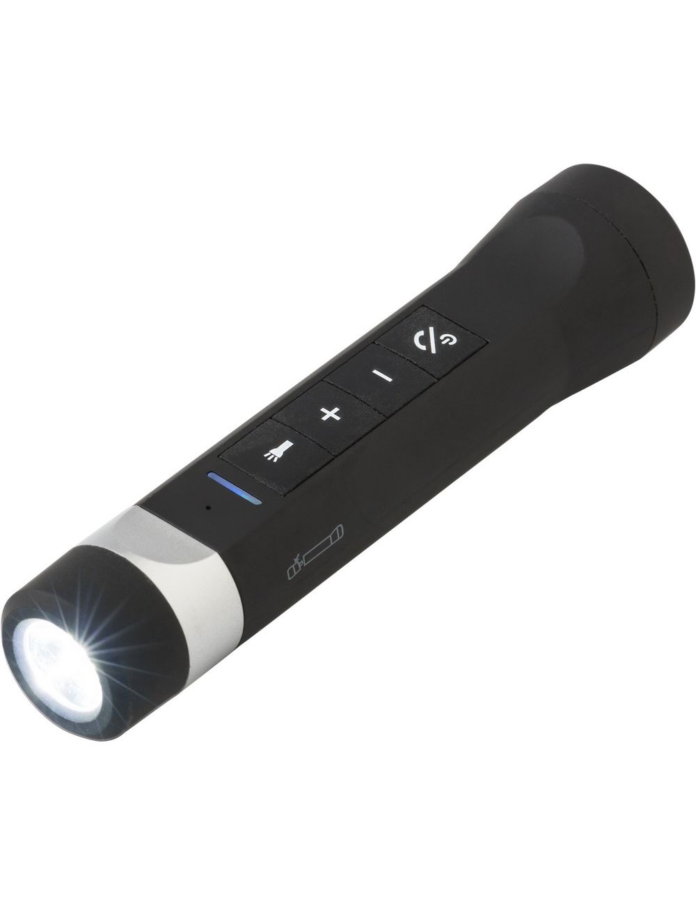 Wielofunkcyjna latarka LED, głośnik...