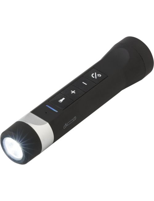 Wielofunkcyjna latarka LED, głośnik bezprzewodowy, power bank
