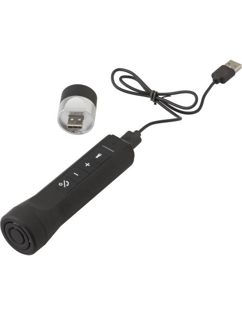 Wielofunkcyjna latarka LED, głośnik bezprzewodowy, power bank