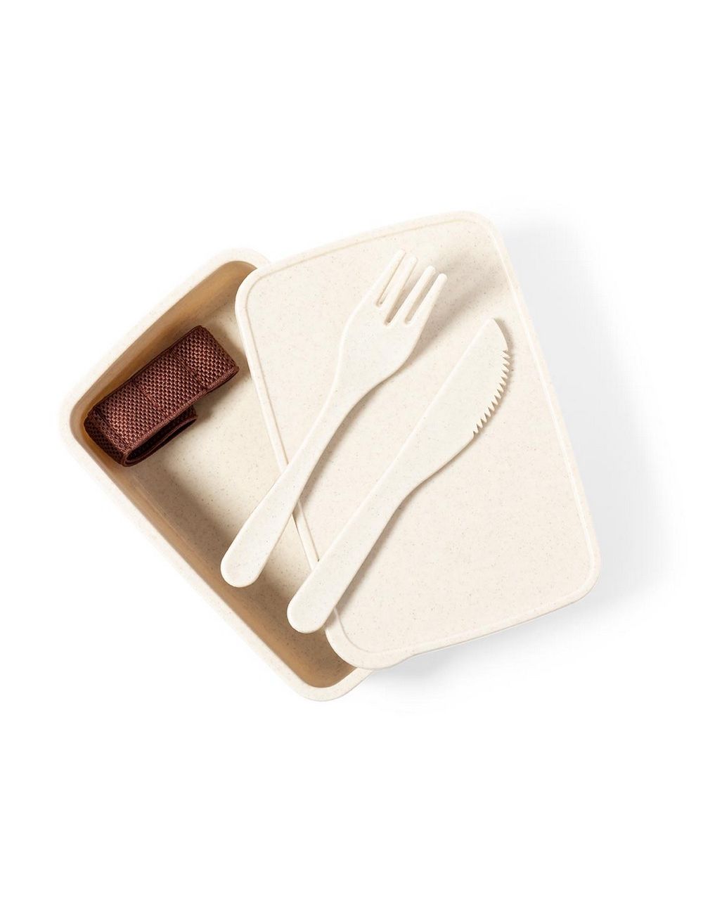 Pudełko śniadaniowe 700 ml, sztućce