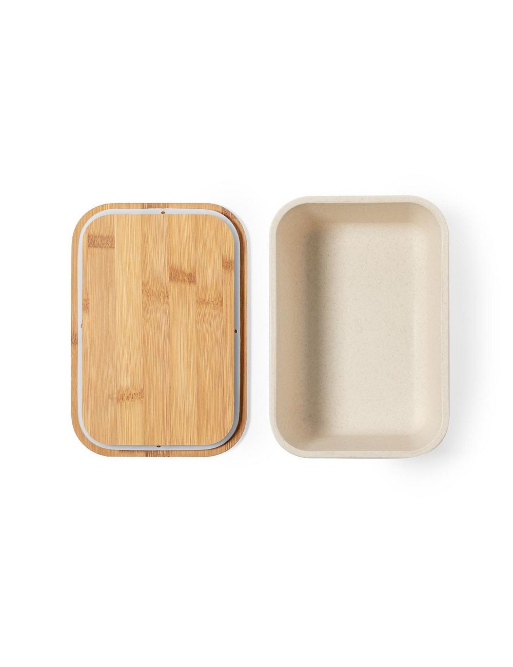 Pudełko śniadaniowe 1 L, bambusowe wieczko