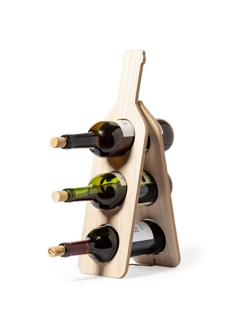 Drewniany stojak na butelki