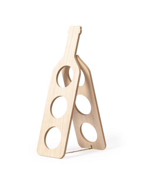 Drewniany stojak na butelki