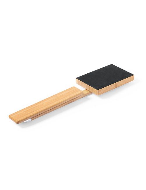 Bambusowa lampka na biurko, ładowarka bezprzewodowa 10W