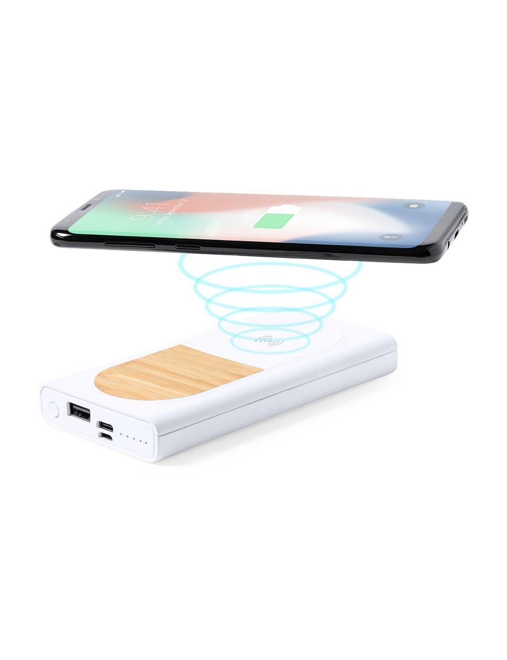 Bezprzewodowy power bank 8000 mAh, ładowarka bezprzewodowa 15W