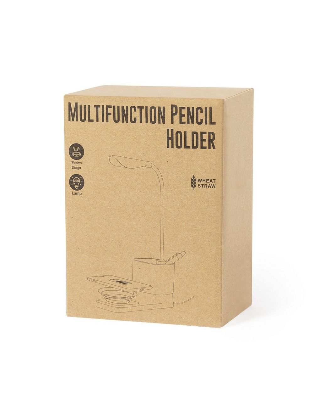 Lampka na biurko ze słomy pszenicznej,...