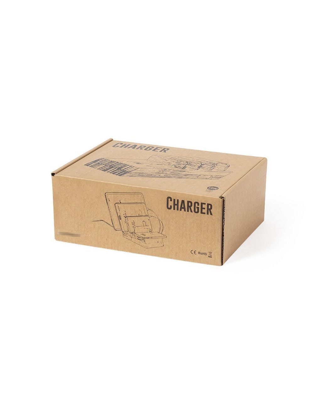 Bambusowa ładowarka bezprzewodowa 10W, stojak...