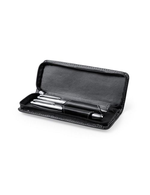 Zestaw piśmienny, długopis i pióro kulkowe