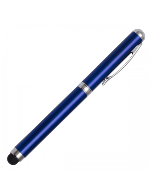 Długopis ze wskaźnikiem laserowym Supreme – 4 w 1, niebieski