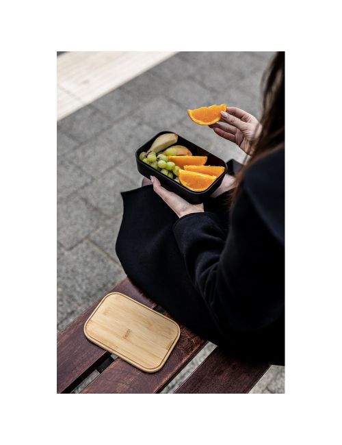 Pudełko śniadaniowe 850 ml, bambusowe wieczko | Weston