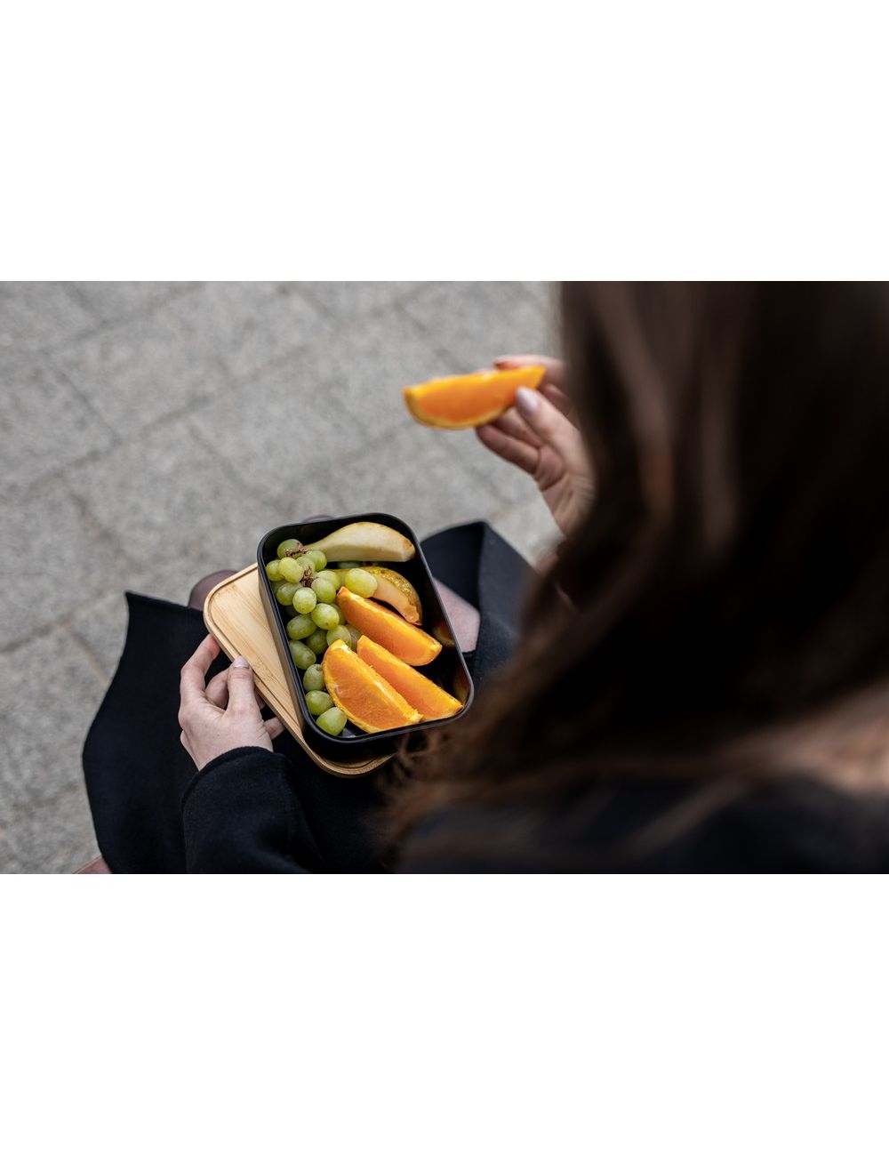 Pudełko śniadaniowe 850 ml, bambusowe wieczko |...