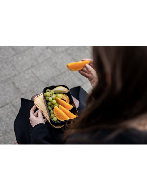 Pudełko śniadaniowe 850 ml, bambusowe wieczko | Weston