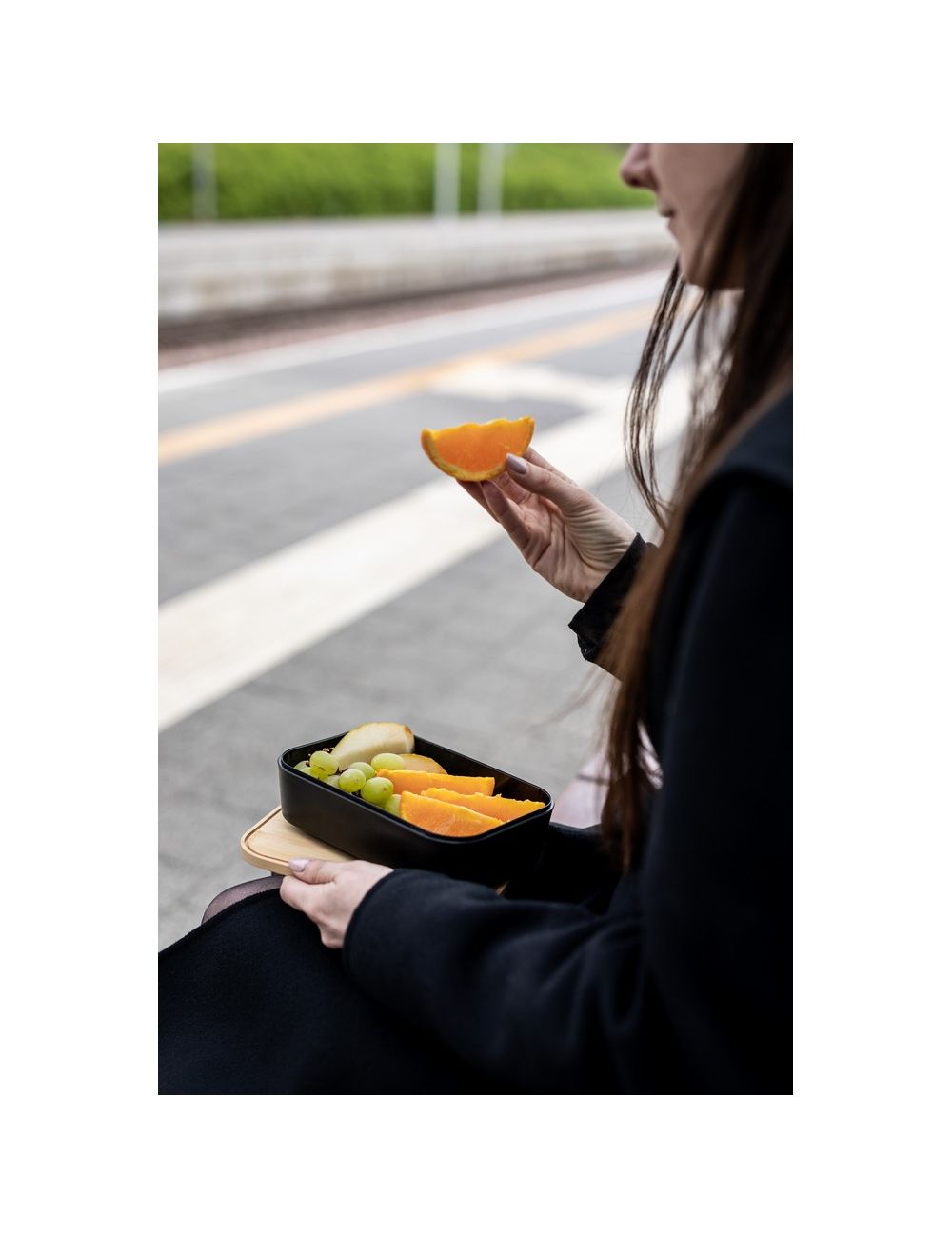 Pudełko śniadaniowe 850 ml, bambusowe wieczko |...