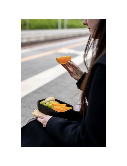 Pudełko śniadaniowe 850 ml, bambusowe wieczko | Weston