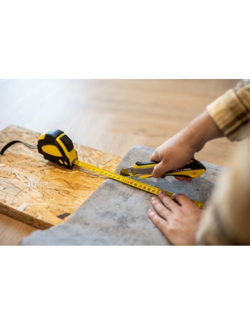 Nóż do tapet z mechanizmem zabezpieczającym, zapasowe ostrza w komplecie | Sutton