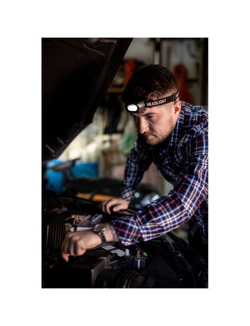 Latarka na głowę ze światłem COB | Pauline