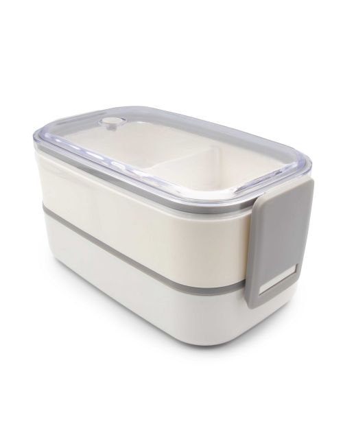 Pudełka śniadaniowe 2 szt., 2x700 ml, sztućce | Cash