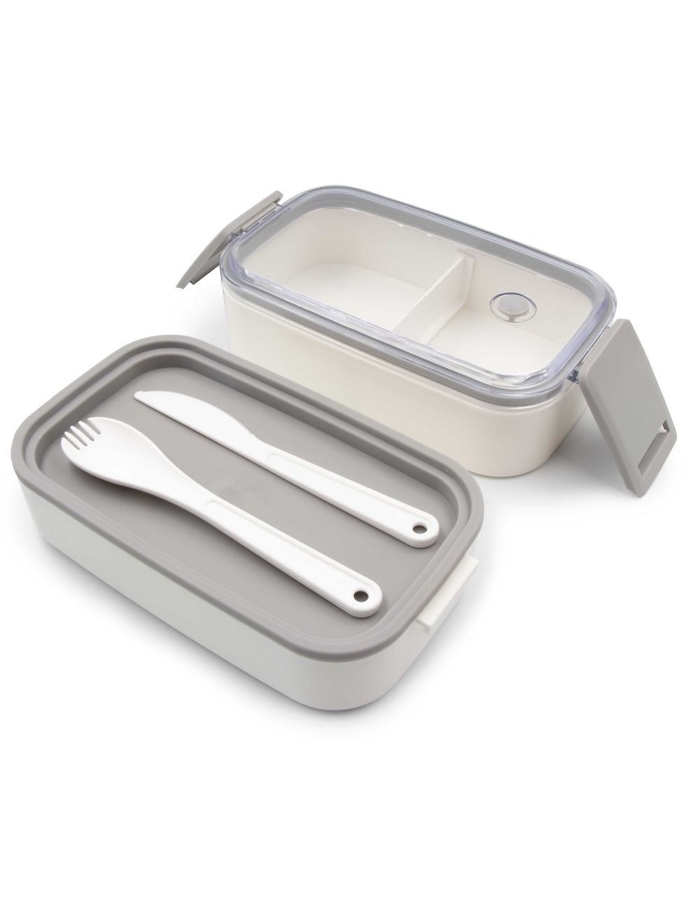 Pudełka śniadaniowe 2 szt., 2x700 ml, sztućce |...