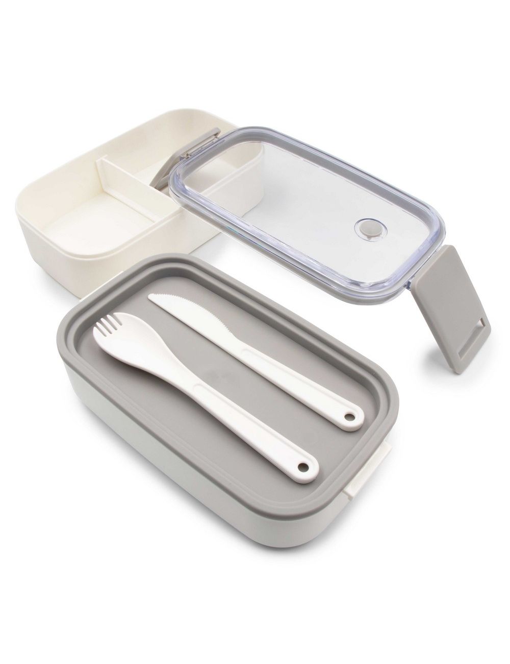 Pudełka śniadaniowe 2 szt., 2x700 ml, sztućce |...