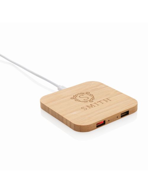 Bambusowa ładowarka bezprzewodowa 5W