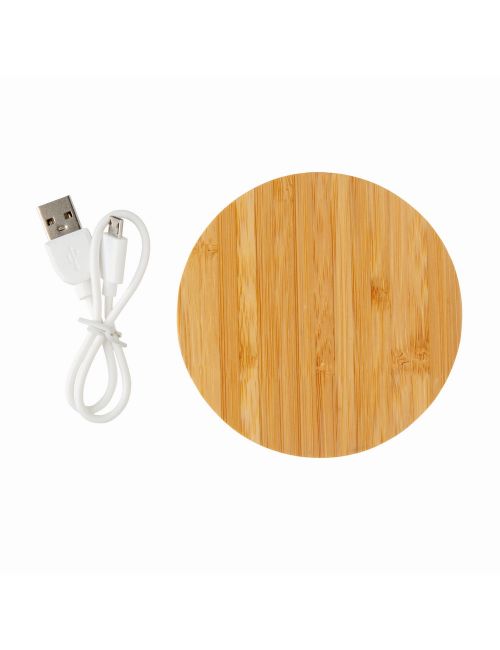 Bambusowa ładowarka bezprzewodowa 5W