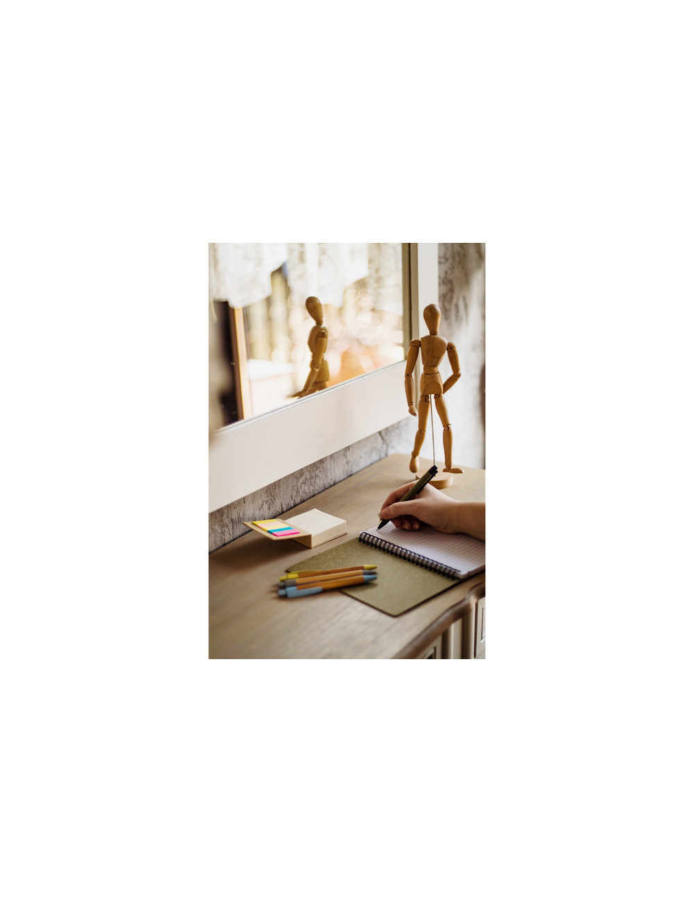 Blok z karteczkami, beżowy 