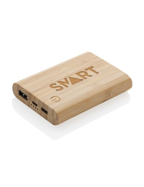 Bambusowy power bank 5000 mAh