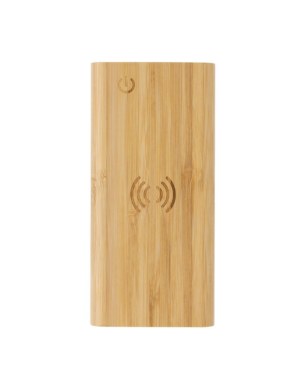 Bambusowy, bezprzewodowy power bank 8000 mAh,...